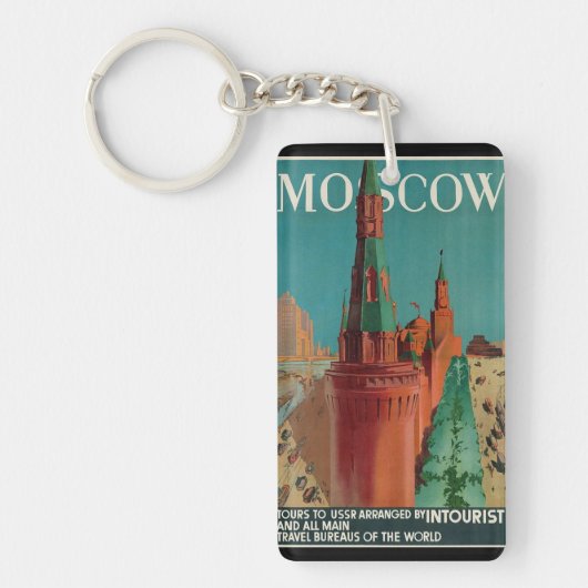 Moscow vintage souvenirs schlüsselanhänger (Vorderseite)