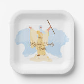 Mose, die das Rote Meer überqueren Pappteller (Vorderseite)