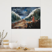 Mose, die das trostlose Rote Meer teilen und überq Poster (Küche)