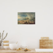 Mose, die die Gewässer des Roten Meeres teilen Poster (Küche)