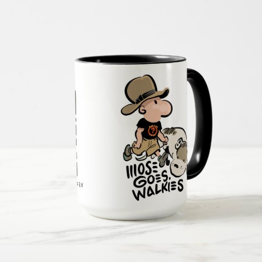 Mose Goes Walkies Tasse (VorderseiteRechts)
