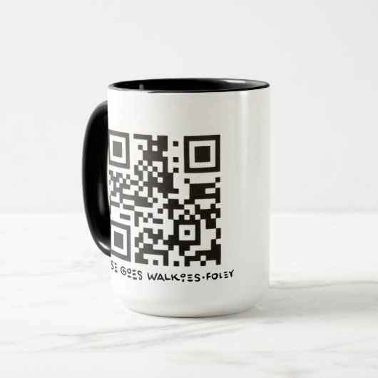 Mose Goes Walkies Tasse (Vorderseite Links)