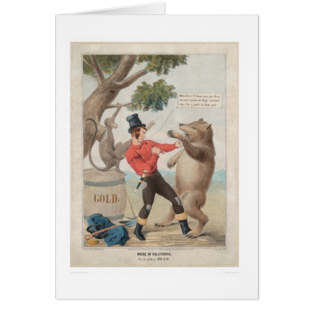 Mose in Kalifornien: Set-zu mit einem Bären (1475) (Vorne)