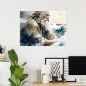 Mose überqueren das Rote Meer Poster (Heimbüro)