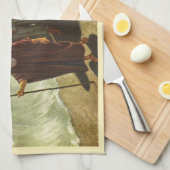 Mose überqueren das Rote Meer, Vintage Religion Geschirrtuch (Viertel Falte)