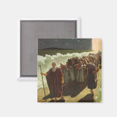 Mose überqueren das Rote Meer, Vintage Religion Magnet (Vorderseite/Rückseite)
