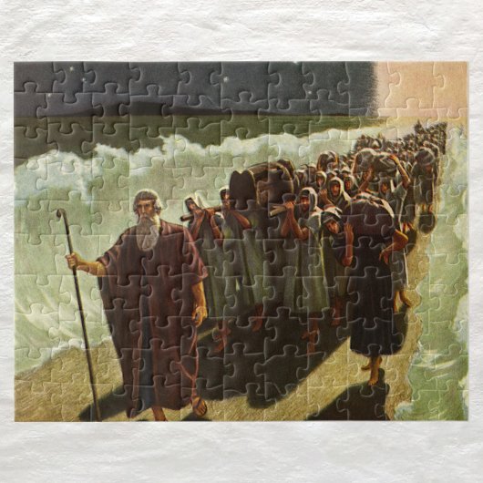 Mose überqueren das Rote Meer, Vintage Religion Puzzle