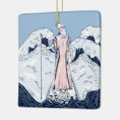 Mose und das Meer Keramikornament (Links)