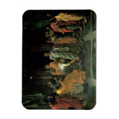 Mose und der Brazen Schlange (Öl auf Leinwand) Magnet (Vertikal)