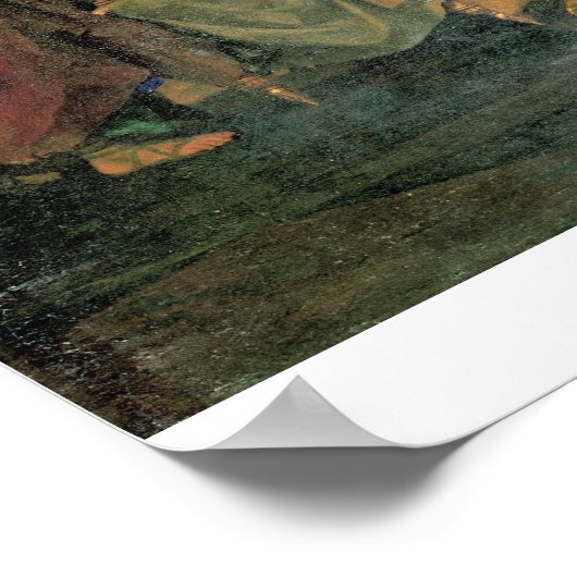 Mose und der Brazen Schlange (Öl auf Leinwand) Poster (Ecke)