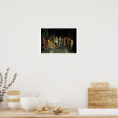 Mose und der Brazen Schlange (Öl auf Leinwand) Poster (Küche)