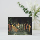 Mose und der Brazen Schlange (Öl auf Leinwand) Postkarte (Stehend Vorderseite)