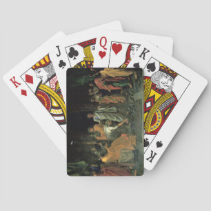 Mose und der Brazen Schlange (Öl auf Leinwand) Spielkarten