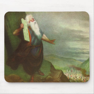 Mose und die zehn Gebote, Vintage Religion Mousepad