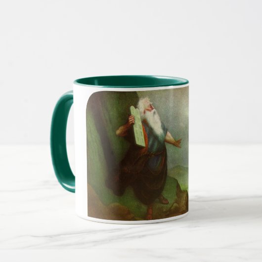 Mose und die zehn Gebote, Vintage Religion Tasse (Vorderseite Links)