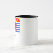 Mosel-Flagge mit Namen Tasse (Zentrum)