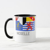 Mosel-Flagge mit Namen Tasse (Links)