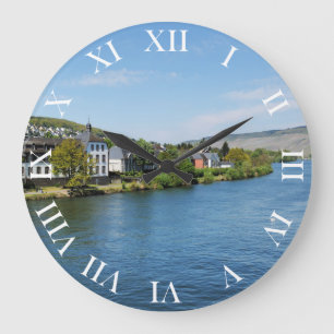 Mosel in Bernkastel-Kues Große Wanduhr