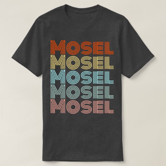 Mosel Retro Style Pflzer Moselaner T-Shirt (Design vorne)