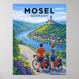 Mosel River Germany Vintage Travel Poster