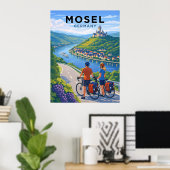 Mosel River Germany Vintage Travel Poster (Heimbüro)