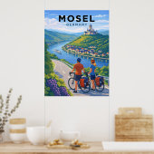 Mosel River Germany Vintage Travel Poster (Küche)