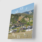 Moselbrücke bei Bullay Quadratische Wanduhr (Winkel)