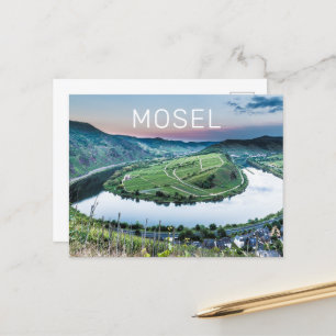 Moselle Calmont Loop Bremm Sunset River Souvenir Feiertagspostkarte