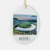 Moselle Calmont Loop Bremm Sunset River Souvenir Keramik Ornament (Rechts)
