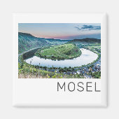 Moselle Calmont Loop Bremm Sunset River Souvenir Magnet (Vorne)