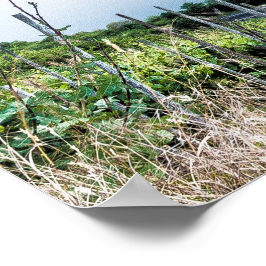 Moselle Calmont Loop Bremm Sunset River Souvenir Poster (Ecke)