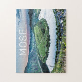 Moselle Calmont Loop Bremm Sunset River Souvenir Puzzle (Vertikal)