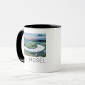 Moselle Calmont Loop Bremm Sunset River Souvenir Tasse (Vorderseite Links)