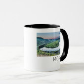 Moselle Calmont Loop Bremm Sunset River Souvenir Tasse (VorderseiteRechts)