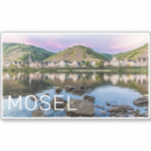 Moselle Ediger Eller Sunset River Cochem Souvenir Aufkleber (Vorderseite)