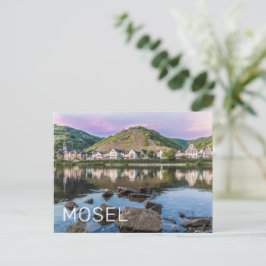 Moselle Ediger Eller Sunset River Cochem Souvenir Feiertagspostkarte