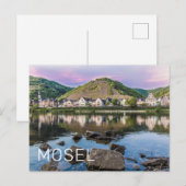 Moselle Ediger Eller Sunset River Cochem Souvenir Feiertagspostkarte (Vorne/Hinten)