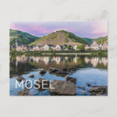 Moselle Ediger Eller Sunset River Cochem Souvenir Feiertagspostkarte (Vorderseite)