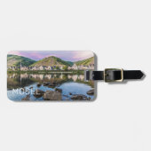 Moselle Ediger Eller Sunset River Cochem Souvenir Gepäckanhänger (Vorderseite horizontal)