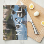 Moselle Ediger Eller Sunset River Cochem Souvenir Geschirrtuch (Viertel Falte)