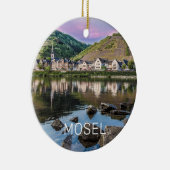 Moselle Ediger Eller Sunset River Cochem Souvenir Keramik Ornament (Rechts)