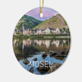 Moselle Ediger Eller Sunset River Cochem Souvenir Keramik Ornament (Links)