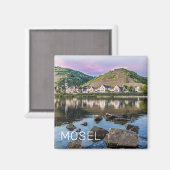 Moselle Ediger Eller Sunset River Cochem Souvenir Magnet (Vorderseite/Rückseite)