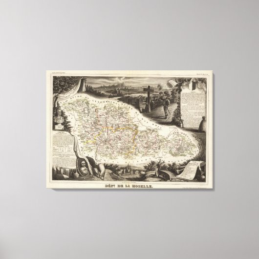Moselle Leinwanddruck (Vorderseite)