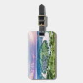 Moselle Loop Sunset Kroev Panorama Deutschland Gepäckanhänger (Vorderseite vertikal)