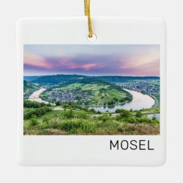 Moselle Loop Sunset Kroev Panorama Deutschland Keramikornament