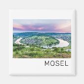 Moselle Loop Sunset Kroev Panorama Deutschland Magnet (Vorne)