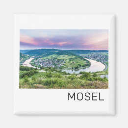 Moselle Loop Sunset Kroev Panorama Deutschland Magnet