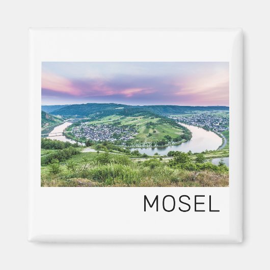 Moselle Loop Sunset Kroev Panorama Deutschland Magnet (Vorne)