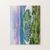Moselle Loop Sunset Kroev Panorama Deutschland Puzzle (Vertikal)
